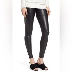 Spanx Faux Leather Leggings Black Medium NWT